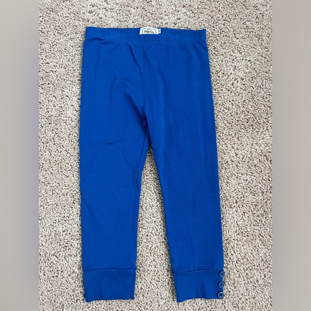 Girls’ Pearls & Piggytails Royal Blue Capris - Size 8